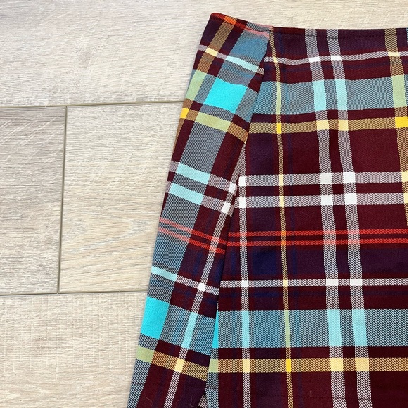 URBAN OUTFITTERS colorful plaid skirt size large - Picture 3 of 7